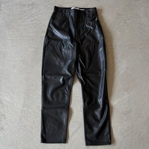 Abercrombie & Fitch Faux Leather Pants Size 2L NWOT